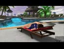 DOAX2　レイファン　プールサイドメニュー朝　サンダーバード（髪どめあり）