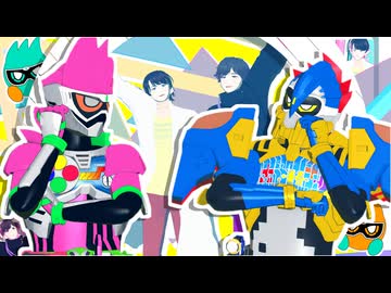 【MMD仮面ライダー】永夢とパラドでテトリス【エグゼイド】