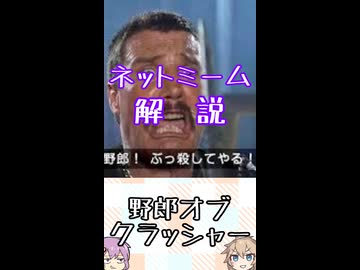 ゆかつむネットミーム解説【野郎オブクラッシャー】