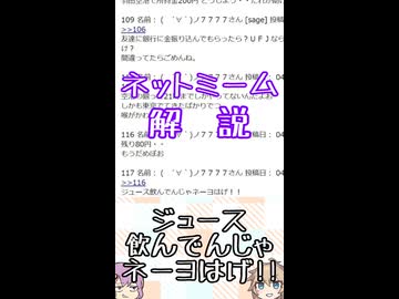 ゆかつむネットミーム解説【ジュース飲んでんじゃネーヨはげ!!】