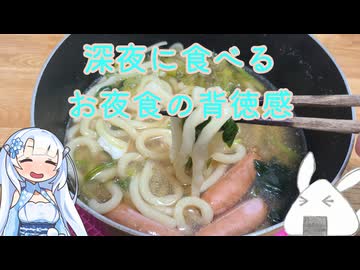 【一品もの】深夜に食べるお夜食ってなんであんなに美味しいんでしょうか（鍋焼きうどん）【ゆっくり音声】【不健康な夜食投稿祭】