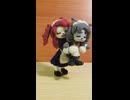 【羊毛フェルトコマ撮りアニメ】大きいメイドさんと小さいメイドさん