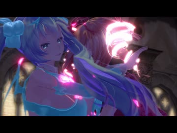 【MMD】サキュバスカルテットでヒビカセ（Resonate）【カメラ移動・字幕無】（1080p_60fps）