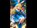 リンゴ（林檎）を手に持っているパシフィカちゃん　※高画質バージョン