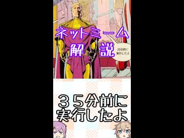 ゆかつむネットミーム解説【３５分前に実行したよ】
