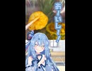 【パイナップルの芯】エビとパインのチリ風炒めだよ！！！【動くあおいちゃん】