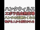 ハンタウィルスが消えた！ゴイムが怖がらなければ終わる。エボラ出血熱に鞍替え　怖がる人から間引かれる