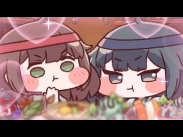 1分間キュウイ＆パトラがモグモグしているだけの動画