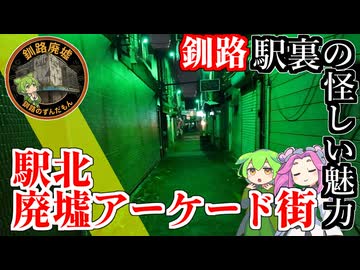 【釧路廃墟探索】釧路駅北廃墟の怪しい魅力を探訪【釧路のずんだもん】