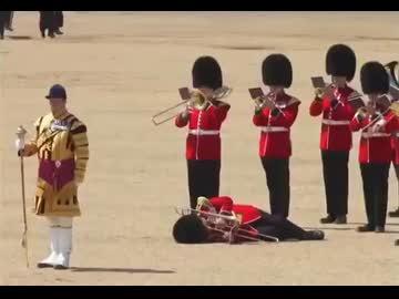 ホモと見る暑さで限界を迎えた近衛兵