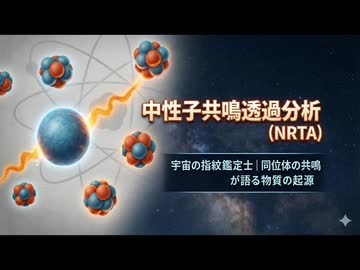 中性子共鳴透過分析（NRTA）：宇宙の指紋鑑定士｜同位体の共鳴が語る物質の起源