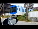 JR九州・筑肥線 地下鉄4000系の通過（普通ワンマン・筑前前原行き）