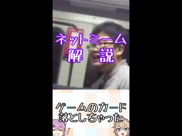 ゆかつむネットミーム解説【ゲームのカード落としちゃった】