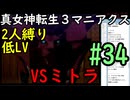 【真女神転生３マニアクス】低レベル＆２人パーティ縛り #34 VSミトラ