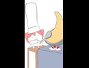 料理を振る舞うテト