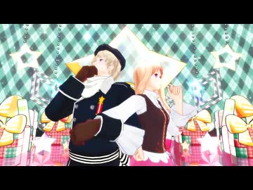 【APヘタリアMMD】愛×愛ホイッスル 【露男女】
