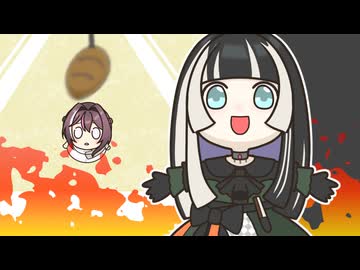 【手描き】パン食い競走に苦戦したあずきちに立ちはだかるらでん【ホロライブ/AZKi/儒烏風亭らでん/風真いろは/天音かなた/大神ミオ】