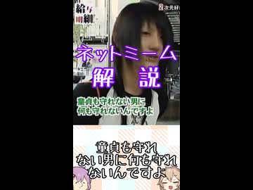 ゆかつむネットミーム解説【童貞も守れない男に何も守れないんですよ】