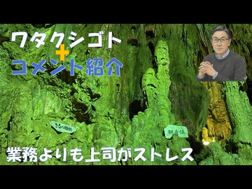 業務よりも上司がストレスで休職（想像どうりだったか）←私事【アラ還・読書中毒】コメ：出張先で「遊んでない証明の報告をしろ」的な感じですかね！藤原直哉さんはニコ動への掲載を辞めたようなのでyoutube