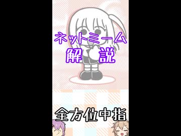 ゆかつむネットミーム解説【全方位中指】