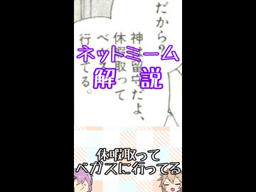 ゆかつむネットミーム解説【休暇取ってベガスに行ってる】