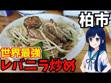 【車載】柏市世界最強のレバニラ炒めを食べにバイクでGO【双葉湊音】
