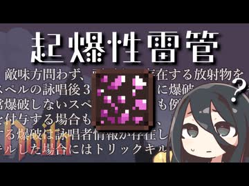 反面教師のnoitaのおまけ_起爆性雷管は詠唱後3フレーム時点でのみ効果を及ぼす静電放射物である。効果：発動時点で画面内に存在する放射物を詠唱者情報を問わず対象とする。本来の寿命に関【中国うさぎ実況】