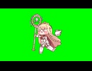 魔力を込めた杖を掲げ全力疾走する女王GB+使用例