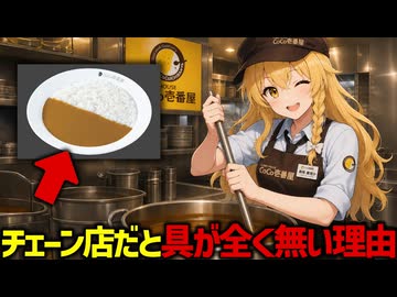 【手抜き？】カレーチェーン店のルーに具が全く入っていない本当の理由【ゆっくり解説】
