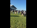 普段は入れない京都競馬場の芝コースを歩いてみた