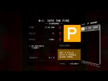 【ULTRAKILL】STANDARD RANK P 0-1 into the fire
