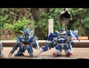 インドアガンプラ　SDCS ガンダムダブルオーダイバーエースとアースリィガンダムを作る