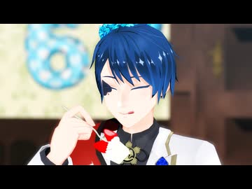 【MMDツイステ】いっぱい食べる君が好き みんなといっしょ編【デュース】