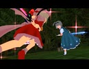 【MMD】フランVS妖夢(?)
