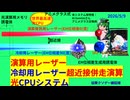 理論上世界最速光コンピューター演算用レーザーと冷却用レーザー長近接併走させて超高速光CPU思いついた、記念にビールにホログラム召喚。ついでに3D水ホログラムにレミリ＆アフランと東方MMD召喚してみた