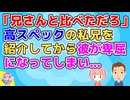 【恋冷め】「次兄さんは次兄さん、俺は俺だからな！」高スペックな私兄を紹介してから彼が卑屈になってしまい、あまりにしつこいので私もつい言ってしまった