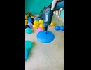ホモと見る遠心力で変形した水風船