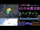 2026年06月04日 木曜日 地震活動ハイライト 1分まとめShort