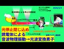【次世代オプトスピン素子】光停止誘電体使った音波光子変換オプトピエゾ素子思いついた、記念にをご神体（ビールにニート神）を召喚。ついでに3D水ホログラムにレミリ＆アフランと東方MMD召喚してみた