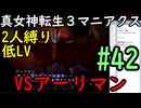 【真女神転生３マニアクス】低レベル＆２人パーティ縛り #42 VSアーリマン