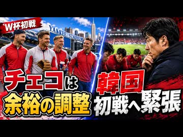 W杯初戦のチェコに余裕かまされ韓国ぐぬぬ！【サッカー】