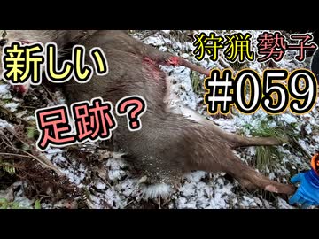狩猟勢子動画＃059　新しい足跡？