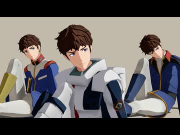 【MMDガンダム】アムロ×3でMasked bitcH【モデル配布/更新】