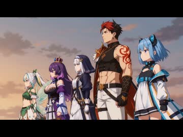 【神託のメソロギア二次創作】アニメOP風映像と曲を生成してみた【生成AI】