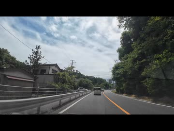 岩手　大船渡、陸前高田、宮城　気仙沼　三陸ドライブ　28　国道４５号線を気仙沼方面へ5　市街地付近　2025　0712