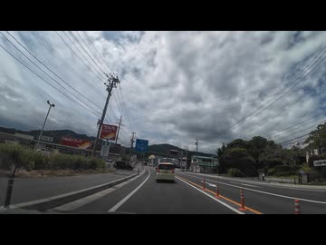 岩手　大船渡、陸前高田、宮城　気仙沼　三陸ドライブ　29　国道４５号線を気仙沼方面へ6　市街地付近　2025　0712