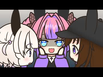 【手描き】ぺこらに一刀両断されるヴィヴィのスタンプラリー商法【ホロライブ/綺々羅々ヴィヴィ/轟はじめ/ときのそら/兎田ぺこら】