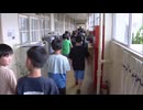 小学校で遠賀川氾濫を想定した防災訓練