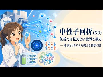 中性子回折 (ND)：X線では見えない世界を観る ― 水素とリチウムを捉える科学の眼