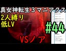 【真女神転生３マニアクス】低レベル＆２人パーティ縛り #44 VSノア